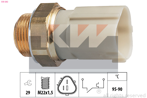 KW Ventilátor kapcsoló 550262_KW